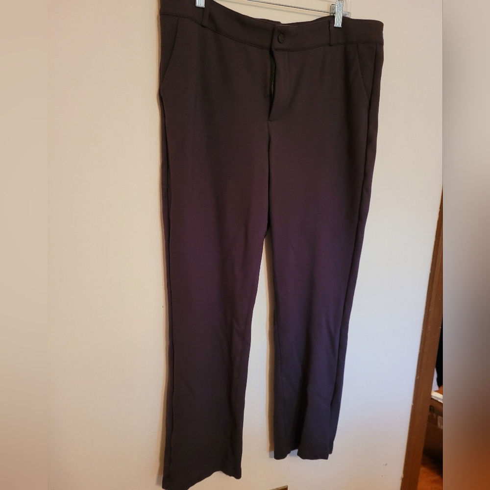 Brown Ponte Knit NYDJ Trousers